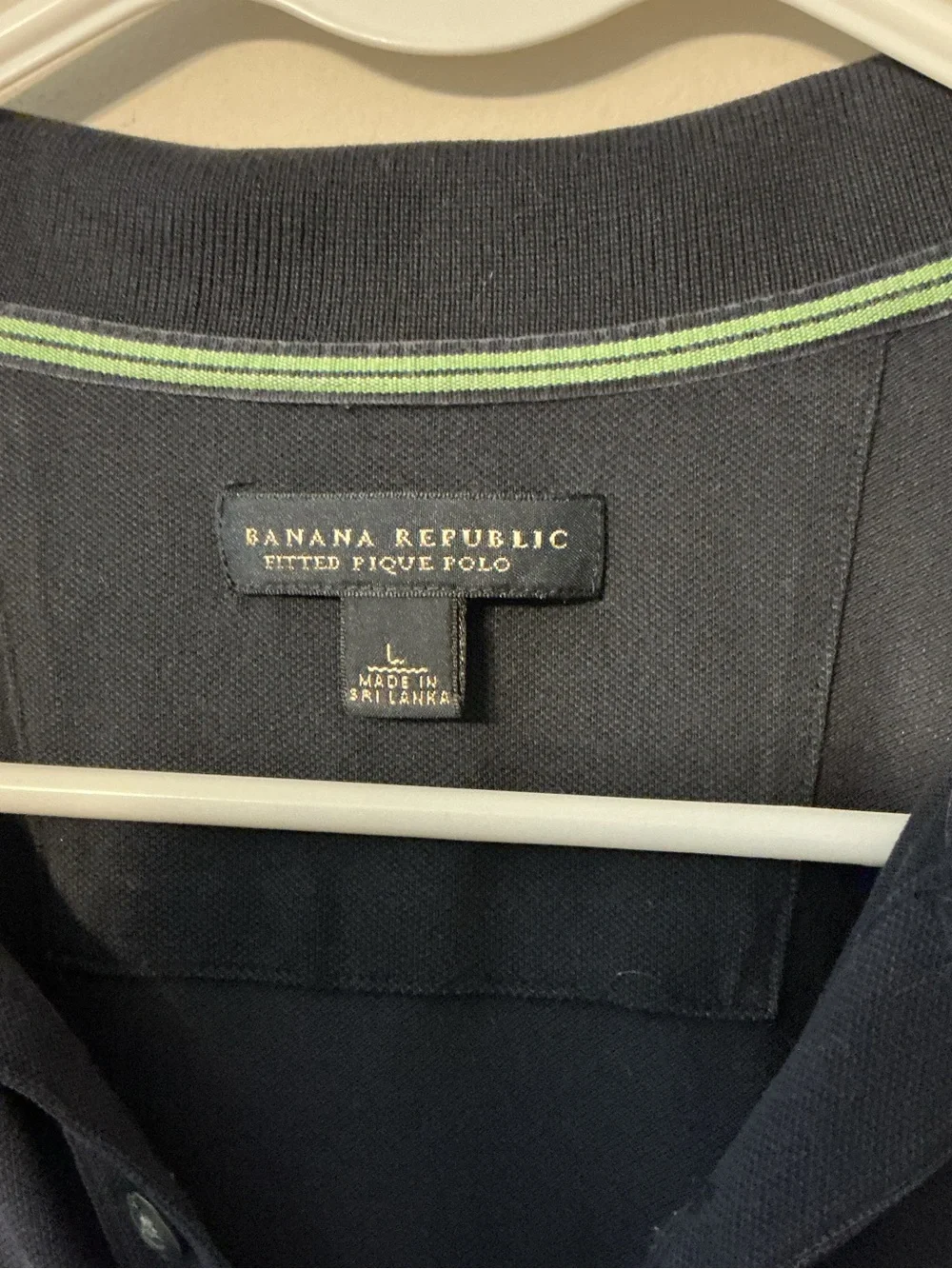 Banana Republic Fitted Pique Polo